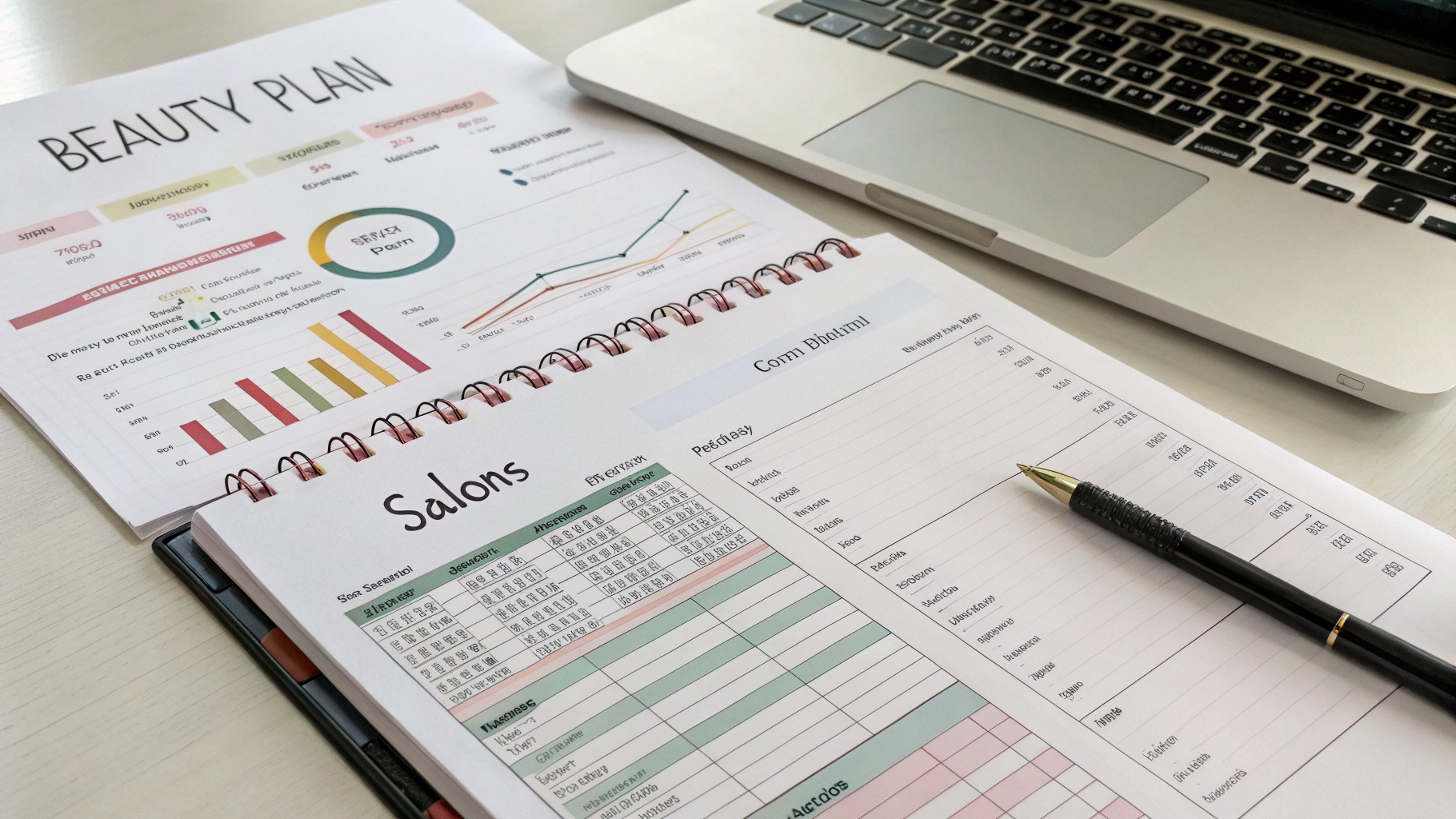 Business plan document for a beauty salon