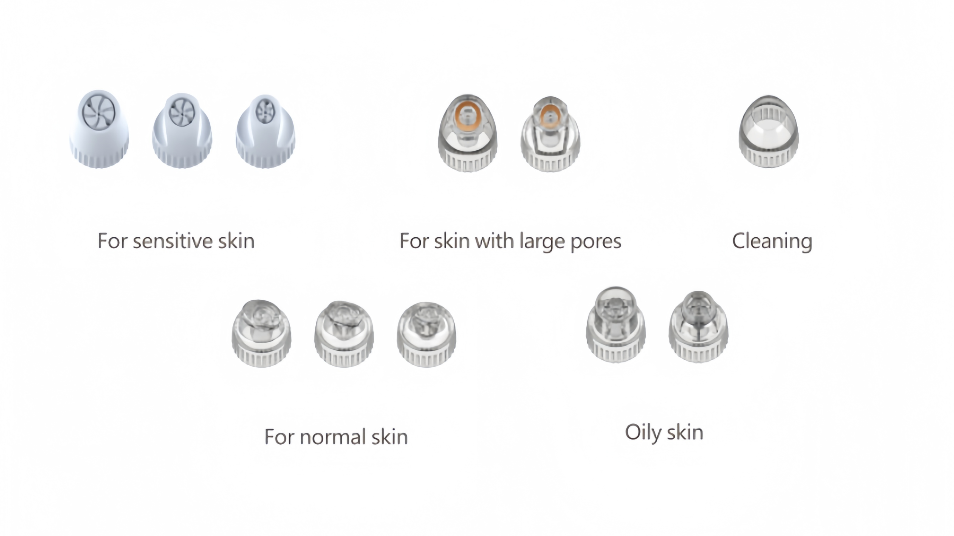 Close-up of a HydroPeel® tip showing spiral design