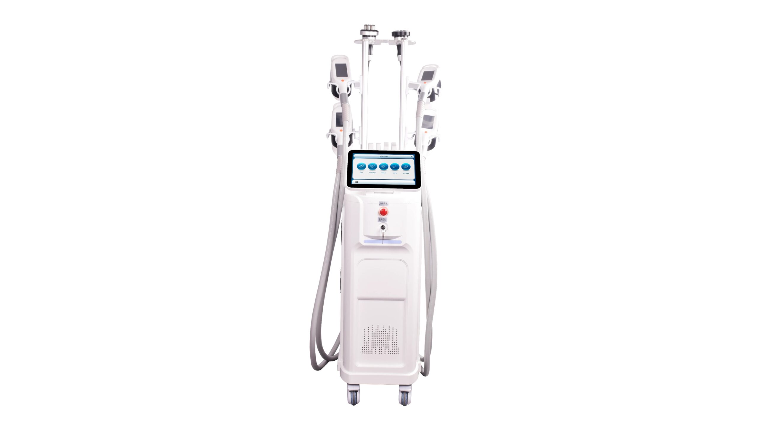 Modular body contouring system with interchangeable handpieces